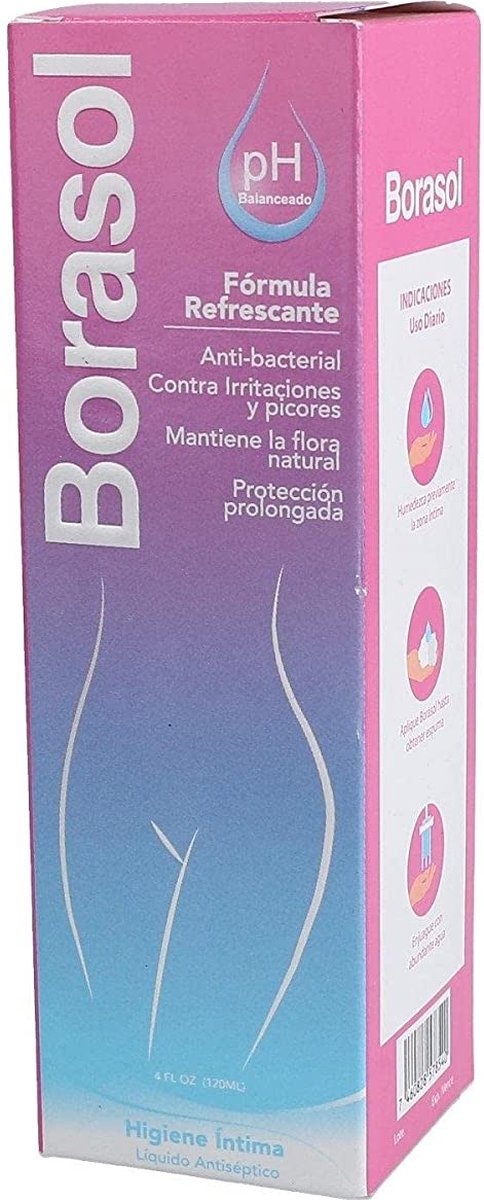 Borasol - Vaginale liquid  120ml - Verpakking beschadigd