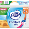 Edet Comfort Plus Toilettenpapier mit Strohhalm – 3-lagig – 6 Rollen + 50 % Papier pro Rolle