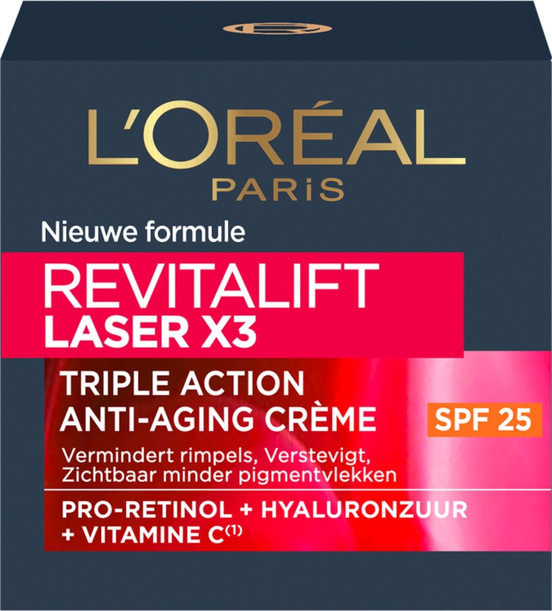 L’Oréal Paris Revitalift Laser X3 Anti-Rimpel Dagcrème Met SPF 25 - 50ml