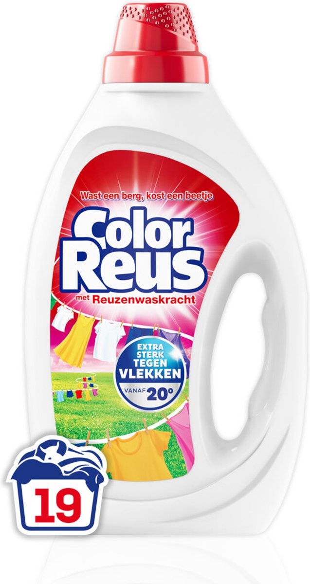 Witte Reus Détergent Color Reus Gel - 855 ml - 19 Lavages