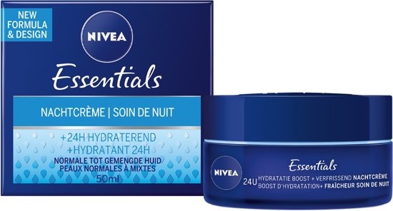 Crème de Nuit Réparatrice Essentials - 50 ml - Emballage endommagé