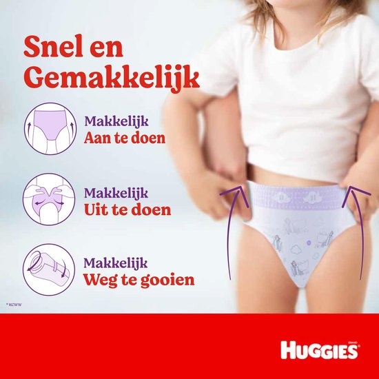 Pantalon Huggies - Ultra Confort - unisexe - taille 4 (9 à 14 kg) - 144 pièces - emballage endommagé