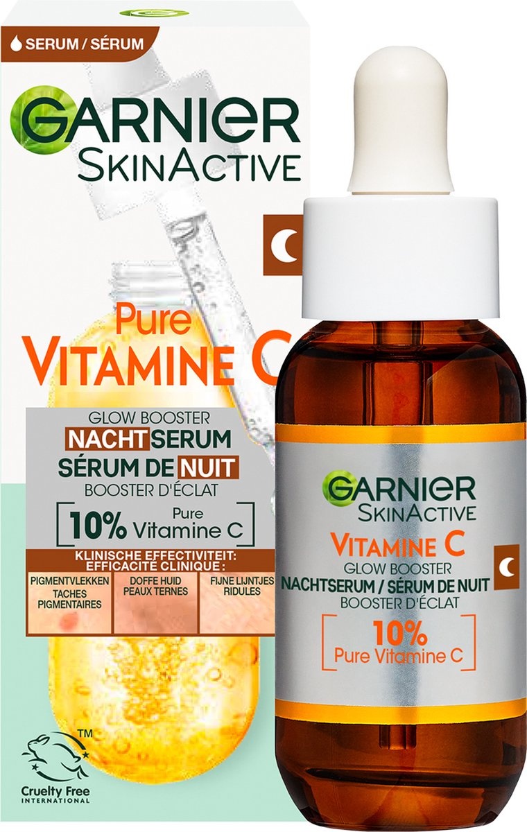 Sérum de nuit anti-taches pigmentaires à la vitamine C pure à 10 % Skinactive