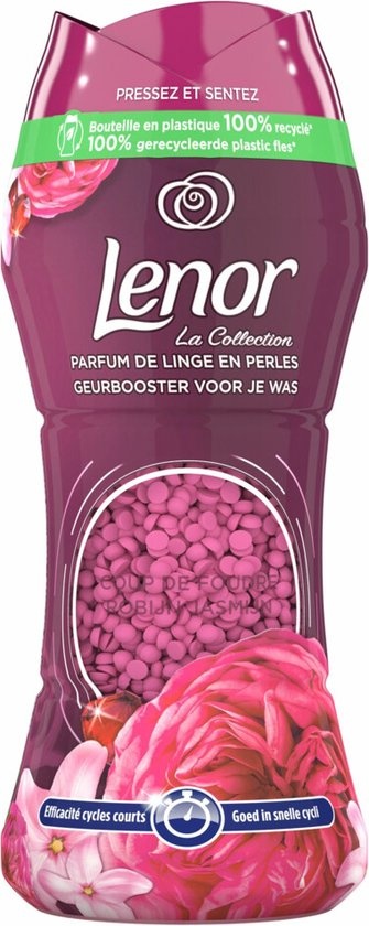 Lenor In-Wash Geurbooster Robijn Jasmijn 16 wasbeurten 224 gr - Verpakking beschadigd