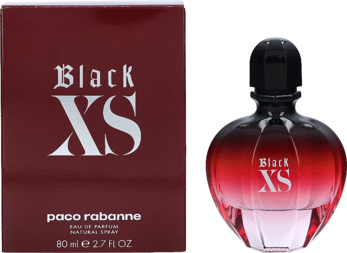 Paco Rabanne Black XS for Her 80 ml Eau de Parfum - Parfum Femme - Emballage endommagé