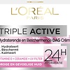 L'Oréal Paris Crème de Jour Hydratante Triple Active - Peaux Sèches et Sensibles 50 ml - Emballage endommagé