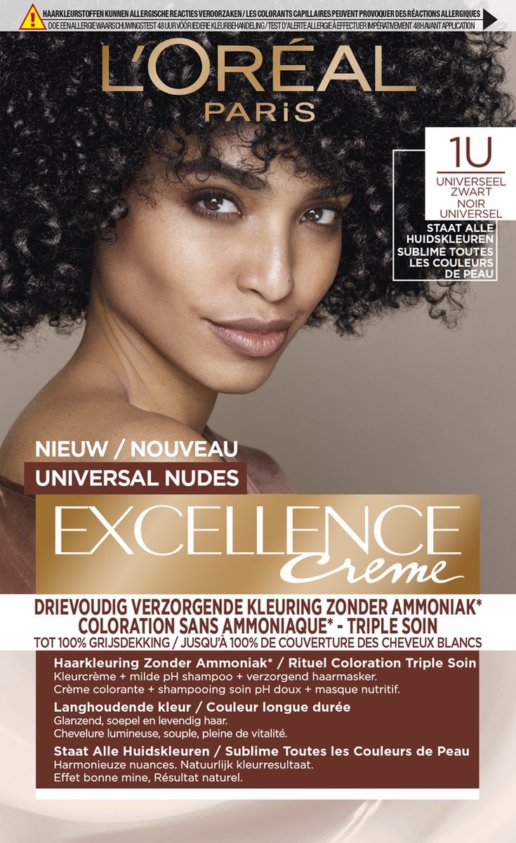 Excellence Universal Nudes Coloration Universelle Noir - Emballage endommagé