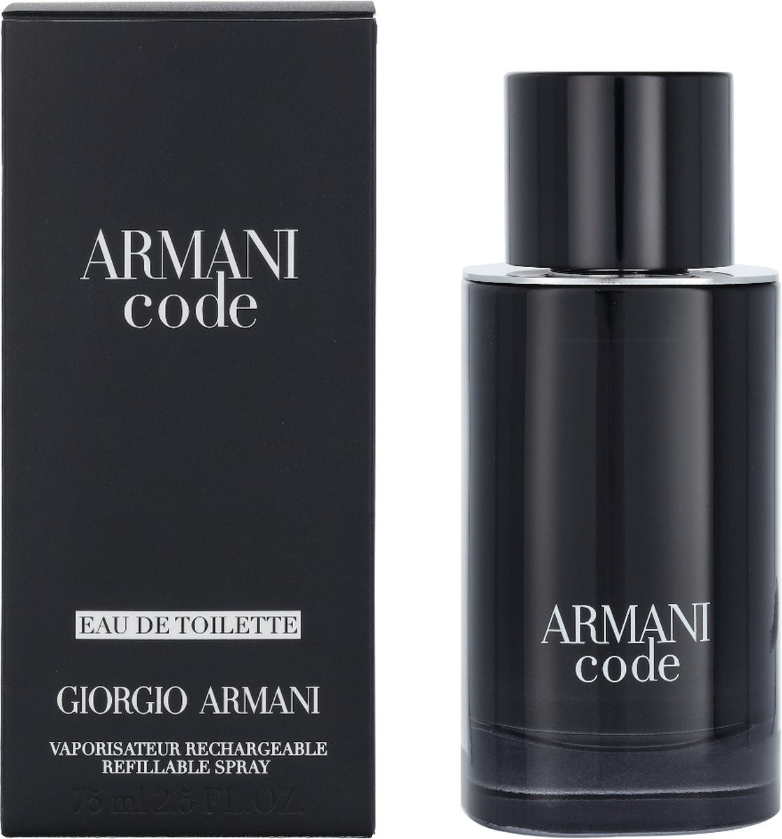Giorgio Armani Code Homme Nachfüllbares Eau de Toilette Spray 75 ml – Verpackung beschädigt
