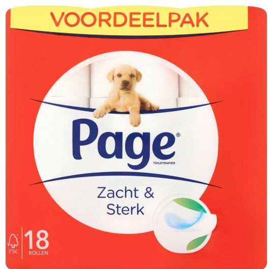 Page Toiletpapier 18 rollen