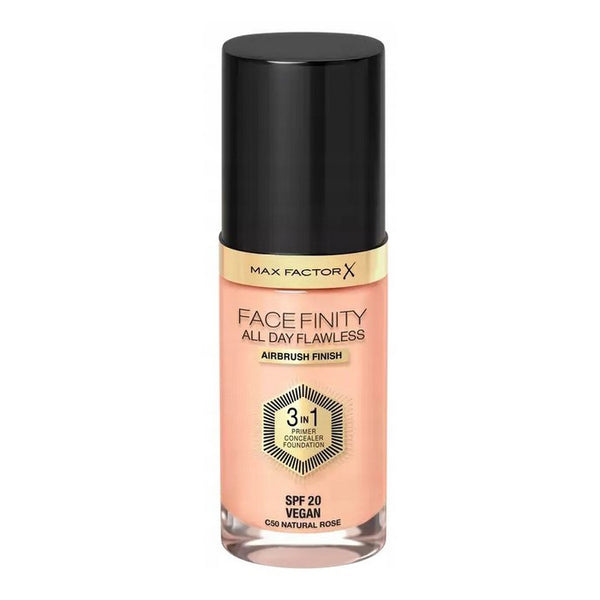 Max Factor Facefinity All Day Flawless 3-in-1 Liquid Foundation - 050 Natural