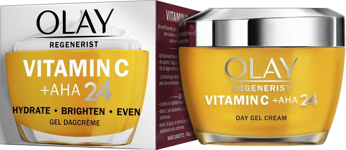 Olay Vitamine C + AHA24 Gel - Crème de Jour 50 ml - Emballage endommagé