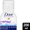 Dove Bath Therapy Dusch- und Rasierschaum – Renew – mit Pro-Peptide-Technologie – 200 ml – Kappe fehlt