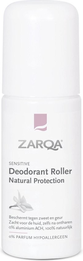 ZARQA Deodorant Roller Natural Protection (schützt vor Schweiß und Geruch) – 50 ml – Verpackung beschädigt