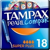 Tampax Compak Pearl Super Plus - tampons 18st. - Verpakking beschadigd