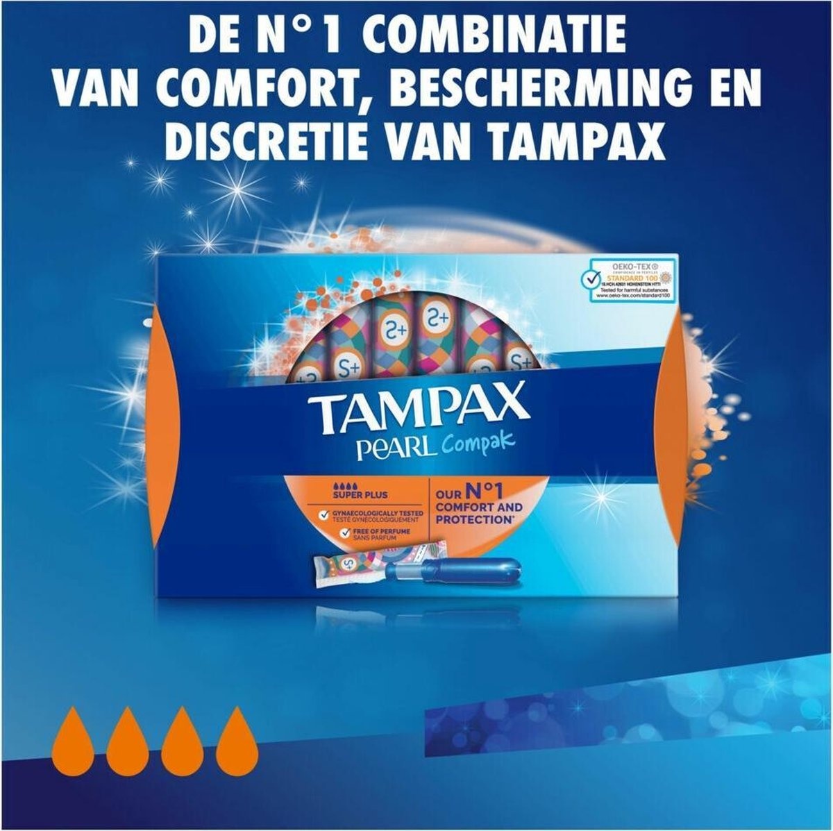 Tampax Compak Pearl Super Plus - tampons 18pcs. - Packaging damaged