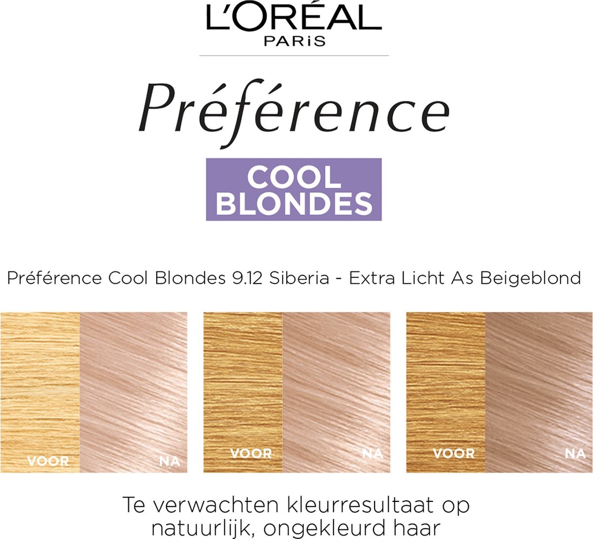 Préférence Cool Blondes 9.12 Siberia Extra Licht As Beigeblond Haarverf - Verpakking beschadigd