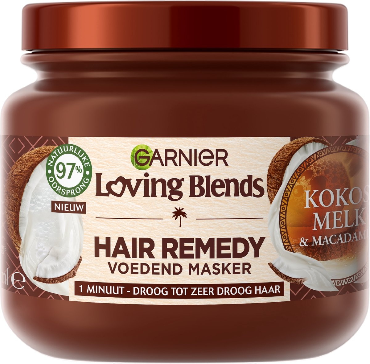 Loving Blends Masque Lait de Coco & Macadamia Cheveux normaux à secs 340 ml