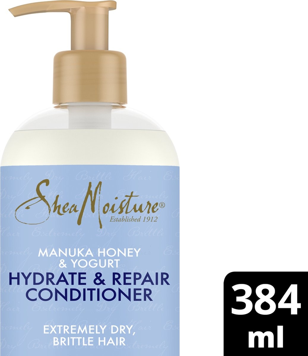 Shea Moisture Miel de Manuka et yaourt - Après-shampooing hydratant et réparateur - 384 ml