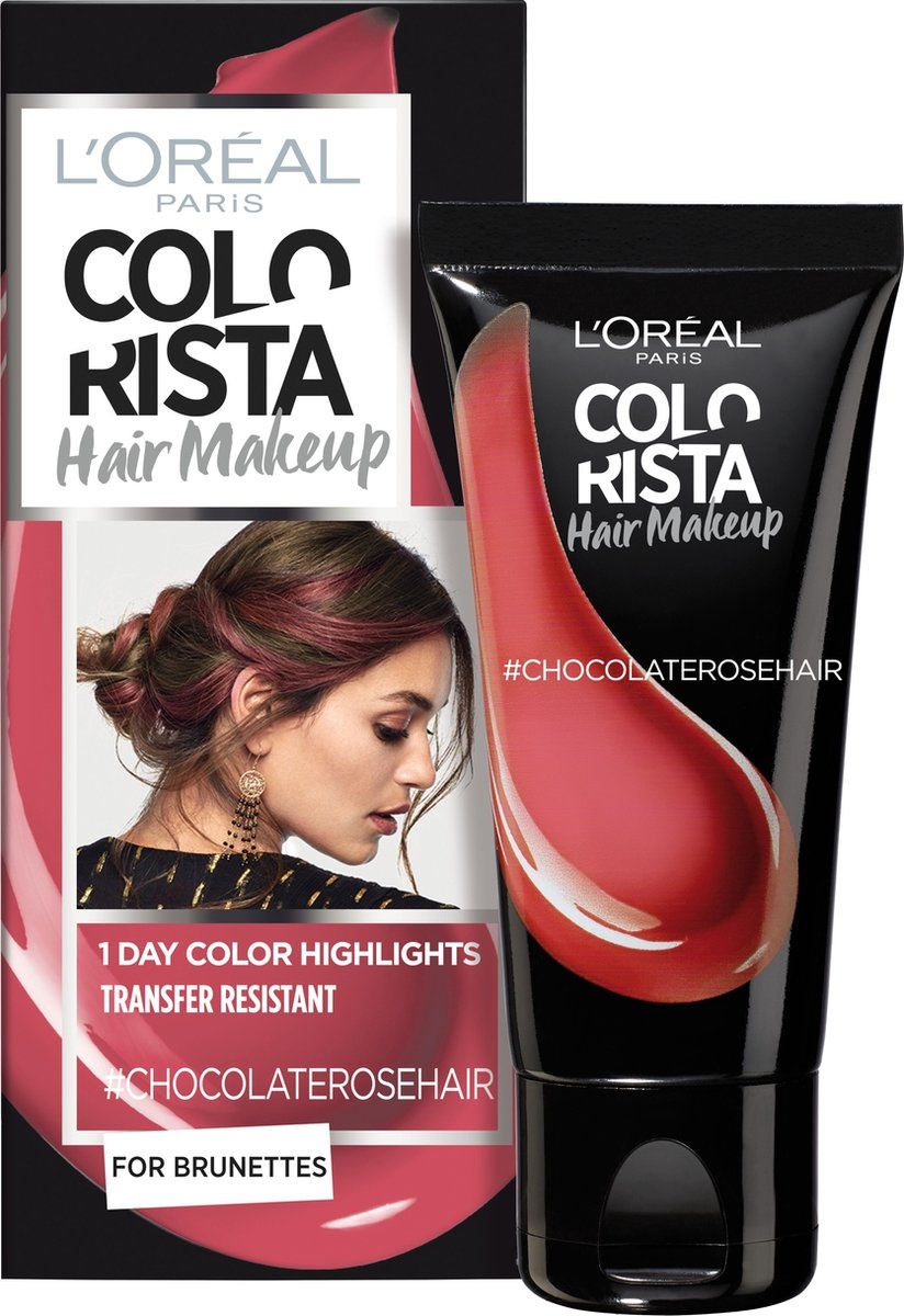 L'Oréal Paris Colorista Hair Makeup - Chocolate Rose - Emballage endommagé