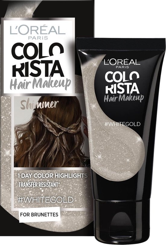 L'Oréal Paris Colorista Hair Makeup - Whitegold - Emballage endommagé