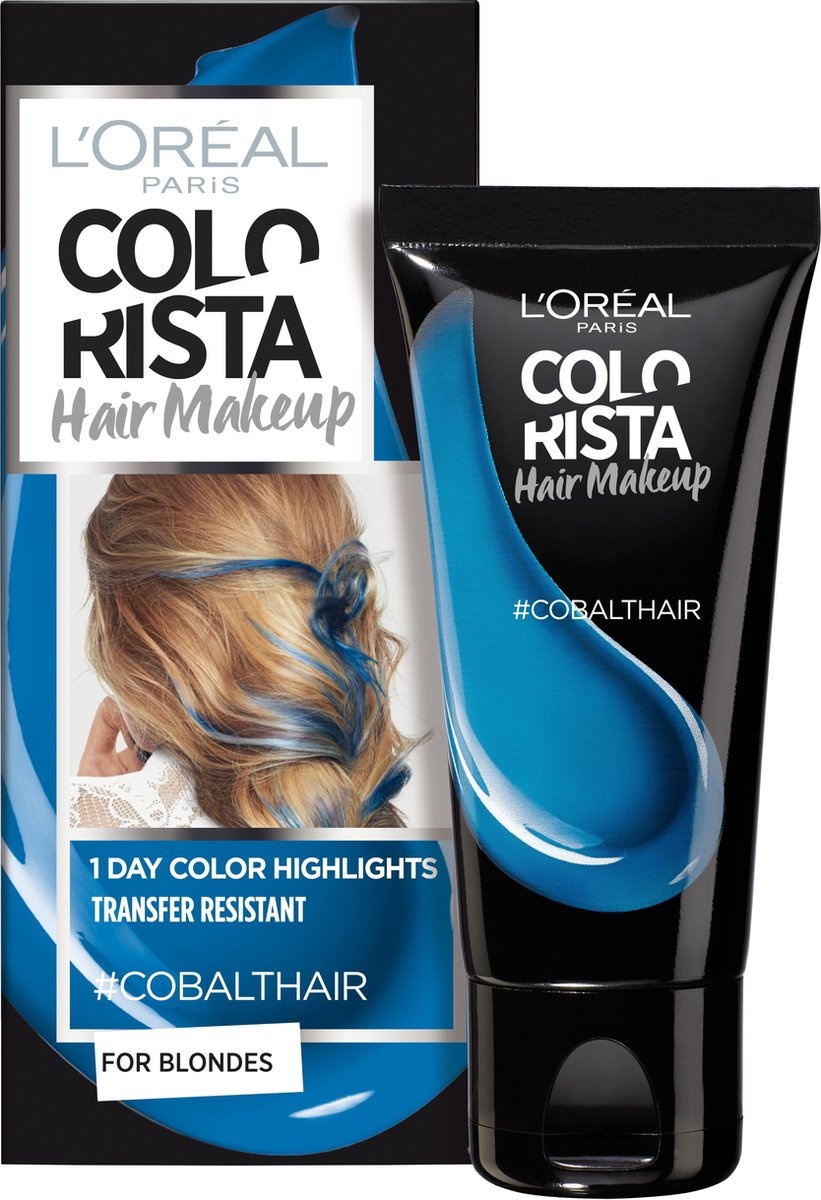 L'Oréal Paris Colorista Hair Makeup -  Cobalt - Verpakking beschadigd