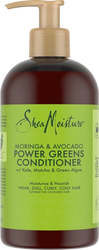 Shea Moisture Moringa & Avocado - Conditioner - Power Greens - 384 ml - Pump damaged