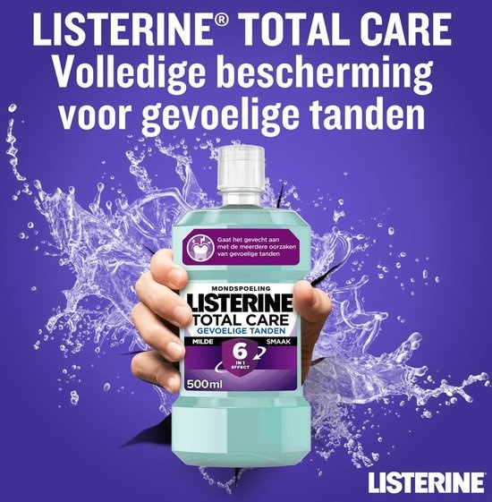 Listerine Mouthwash Total Care Sensitive Teeth 500 ml