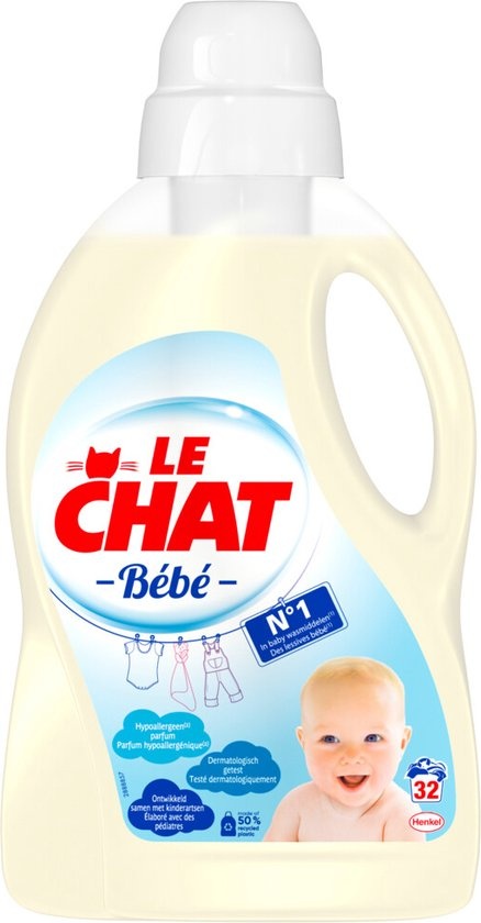 Le Chat Gel Détergent Bébé 32 Lavages