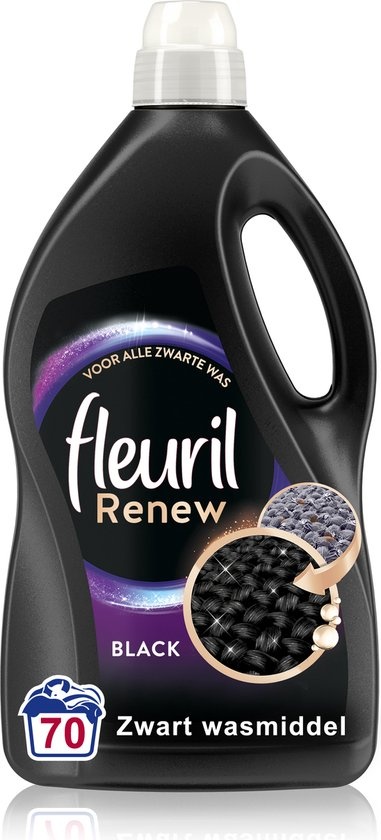 Fleuril Renew Black - Détergent liquide - Pack économique - 70 lavages