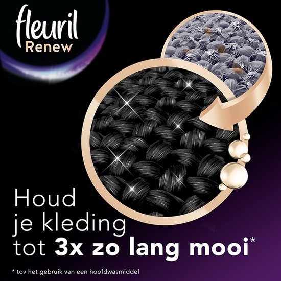 Fleuril Renew Black - Détergent liquide - Pack économique - 70 lavages