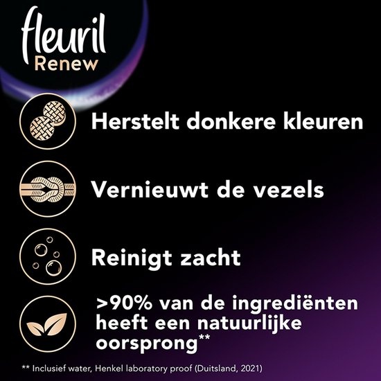 Fleuril Renew Black – Flüssigwaschmittel – Vorteilspack – 70 Waschgänge