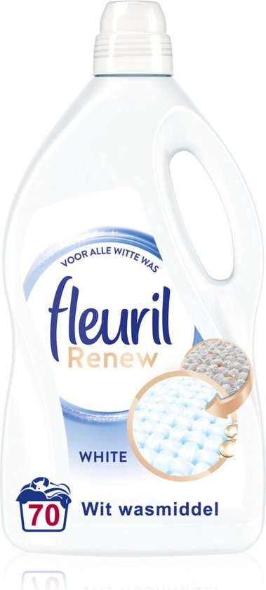 Fleuril Renew White – Flüssigwaschmittel – Vorteilspackung – 70 Waschgänge