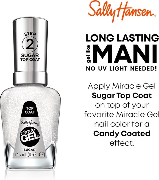 Sally Hansen Miracle Gel Topcoat – 103 Zucker