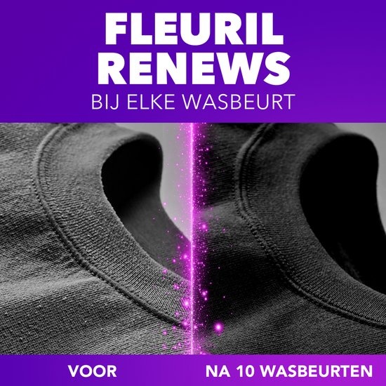 Fleuril Renew Black – Flüssigwaschmittel – Schwarze Wäsche – Vorteilspack – 51 Waschgänge