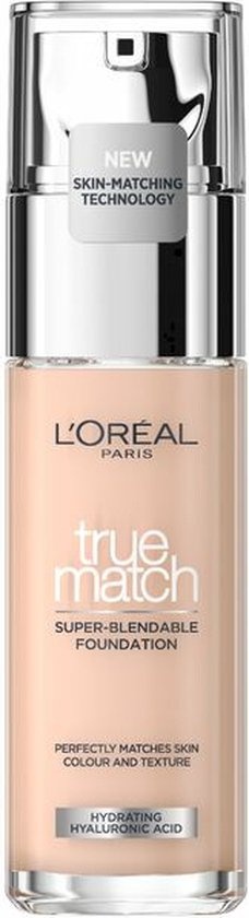 L'Oréal Paris True Match Foundation - Fond de teint naturellement couvrant à l'Acide Hyaluronique et SPF 16 - 0.5R/C - 30 ml