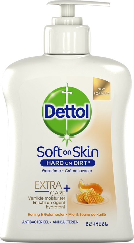 Dettol Washing Gel Extra Care + Dry Skin - 250 ml - Hand soap - Onlinevoordeelshop