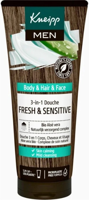 Kneipp Men - 3-in-1 Shampoo Shower - Fresh & Sensitive - 200ml