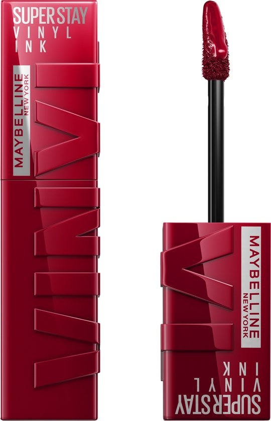 Maybelline New York - SuperStay Vinyl Ink Lipstick - 55 Royal - Rood - Langhoudende Lippenstift - 4.2 ml