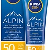 NIVEA SUN Face Alpin Sonnenschutzcreme – LSF 50+ – Wintersport – Ski – Für das Gesicht – Schützt vor UVA/UVB und Kälte – 50 ml