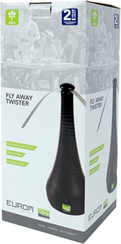 Eurom Fly away twister - Vliegenverjager voor op tafel -| Zwart 1 st.