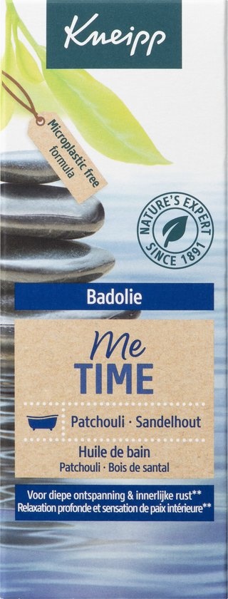 Kneipp Me-Time – 100 ml Badeöl Patchouli und Sandelholz – Ruhe und Entspannung – Vegan – Verpackung beschädigt