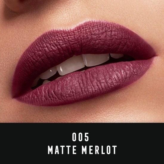 Max Factor Lipfinity Velvet Matte Lippenstift – 005 Matte Merlot Red