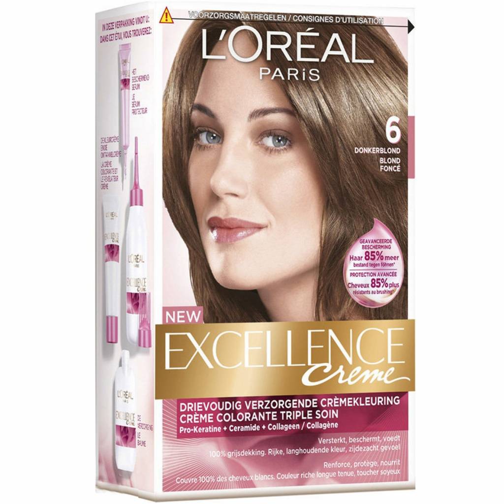 L'Oréal Paris Excellence Crème 6 - Dark Blonde - Packaging damaged