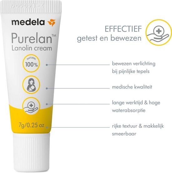 Medela - Purelan™ Lanolin Ointment NEW - Tube 7gr - Packaging damaged