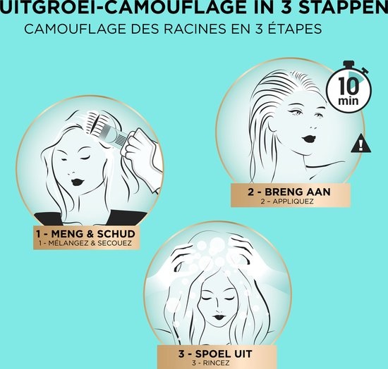 L'Oréal Paris Magic Retouch Permanent 4 - Châtain Moyen - Coloration Permanente - Emballage endommagé