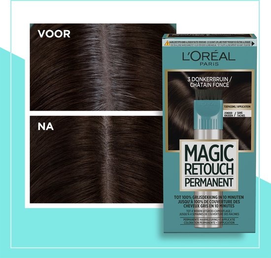 L'Oréal Paris Magic Retouch Permanent 3 - Dark brown - Permanent hair color - Packaging damaged