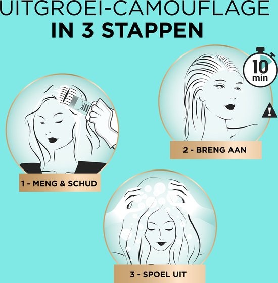 L’Oréal Paris Magic Retouch Permanent 3 - Donkerbruin - Permanente haarkleuring - Verpakking beschadigd