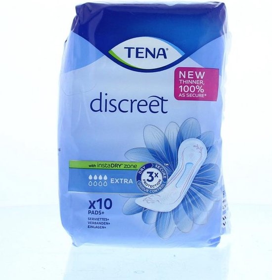TENA Discreet Extra 10 stuks - Verpakking beschadigd