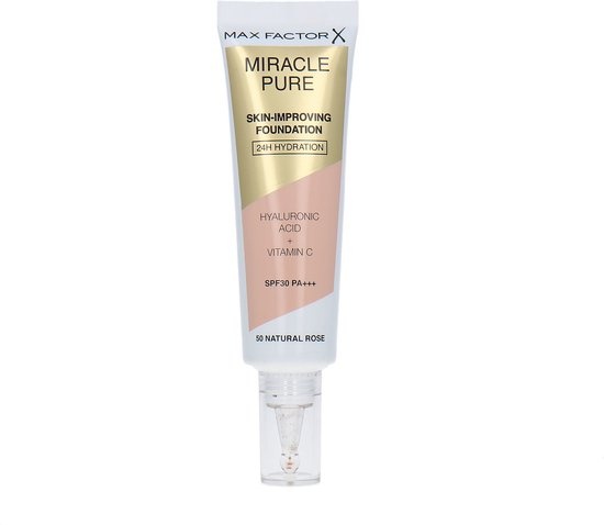 Fond de teint améliorant la peau Max Factor Miracle Pure 050 Rose naturelle