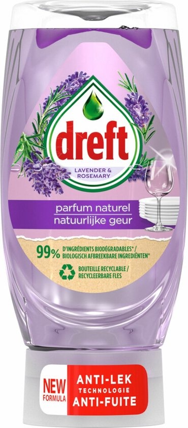 Dreft Naturals Liquide Vaisselle Lavande & Romarin 370 ml